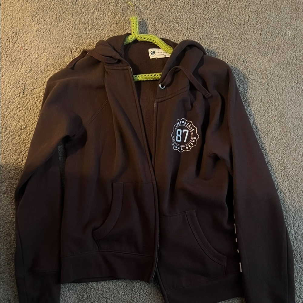 Aeropostale Dark Brown Hoodie Jacket
